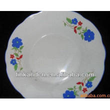 Blaue Keramik / Porzellan umrandetes Teller von hoher Qualität